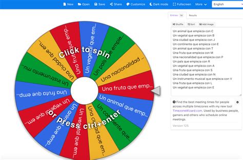 spin wheel name